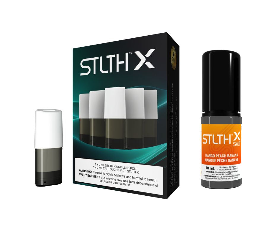 STLTH X POD & Mango Peach Banana 10ML  STLTH VAPE Morocco