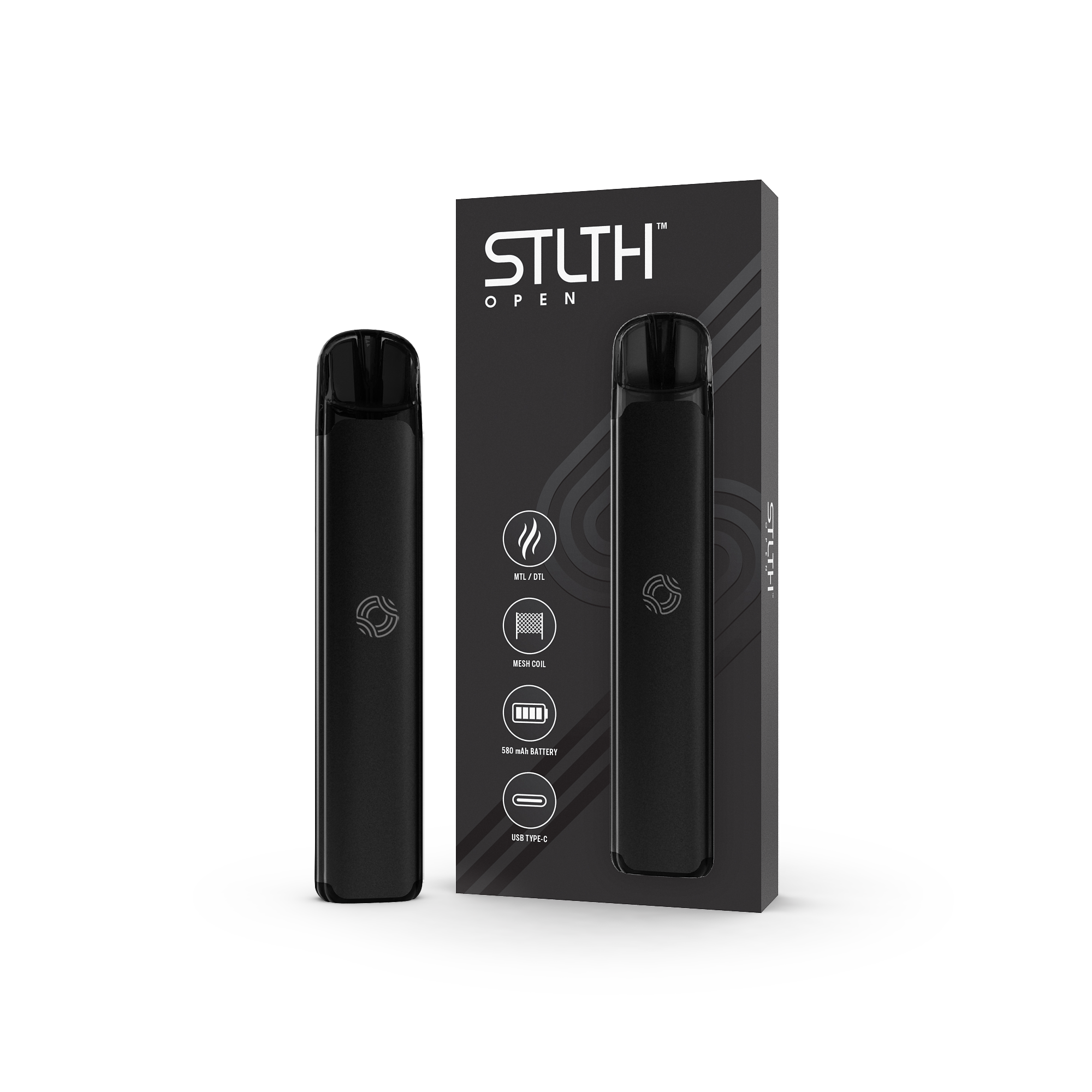 Kit de dmarrage STLTH OPEN - Noir  STLTH VAPE Morocco