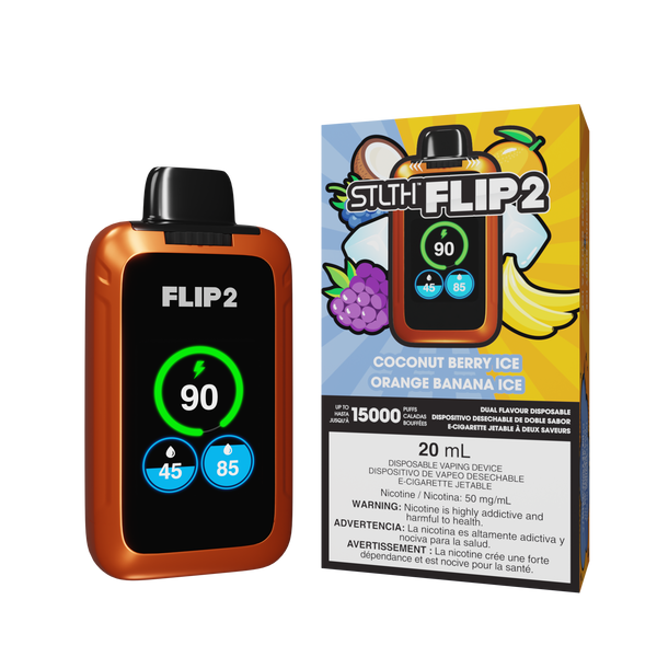 Flip 2 - Coconut Berry Ice - Orange Banana Ice